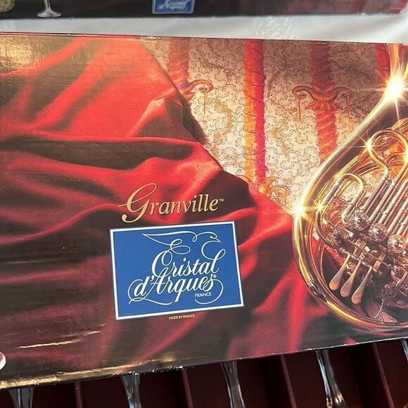 Granville  by CRISTAL D'ARQUES-DURAND glasses 4 oz set of 12. - Picture 6 of 6